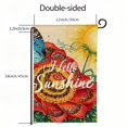 thumbnail image 3 of Shangniulu Summer Flowers House Flags for Outdoor, Sunflower Daisy Yard Flags for Outside,Seasonal Decorative Flag for Farmhouse Holiday Decoration Double Sided White, 3 of 6