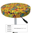 thumbnail image 4 of Disketp Dancing African Womens Funda Redonda para Taburete, Funda de Cojín para Silla de Bar Suave y Elástica-14 inch, 4 of 7
