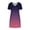 Purple, variant on Flutter Sleeve Midi Dress for Women Summer V-Neck Fit and Flare Dress with Asymmetrical Hemline and Flattering A-Line Silhouette for Modern Daily Style
