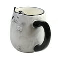 thumbnail image 3 of Tabletop Cat Bas-Relief Mug Ceramic Kitty Beverage Em53824 White, 3 of 3