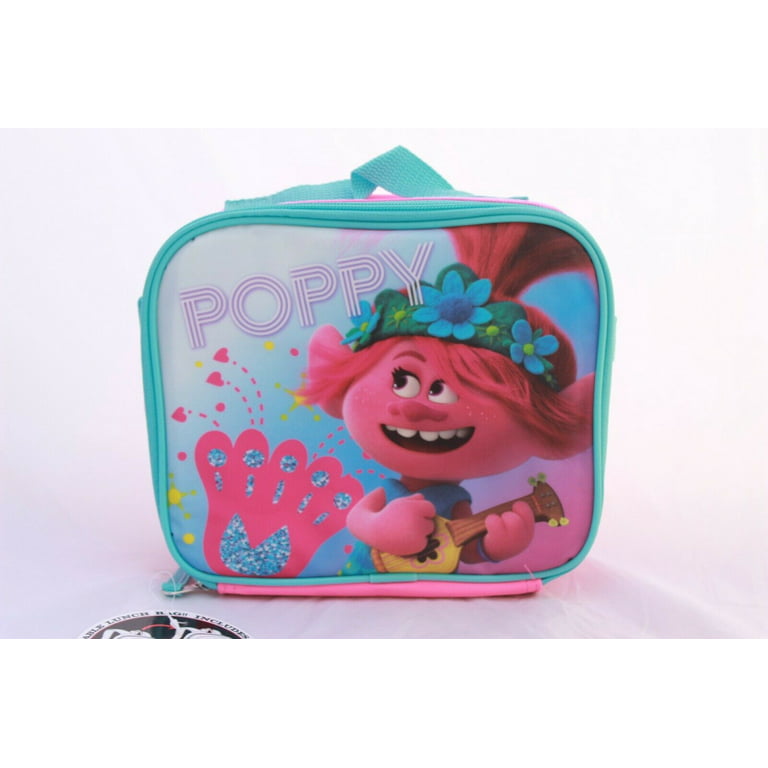 Little Girls School Backpack Lunch box Set Large Cartoon Book Bag Kids  Children Trolls