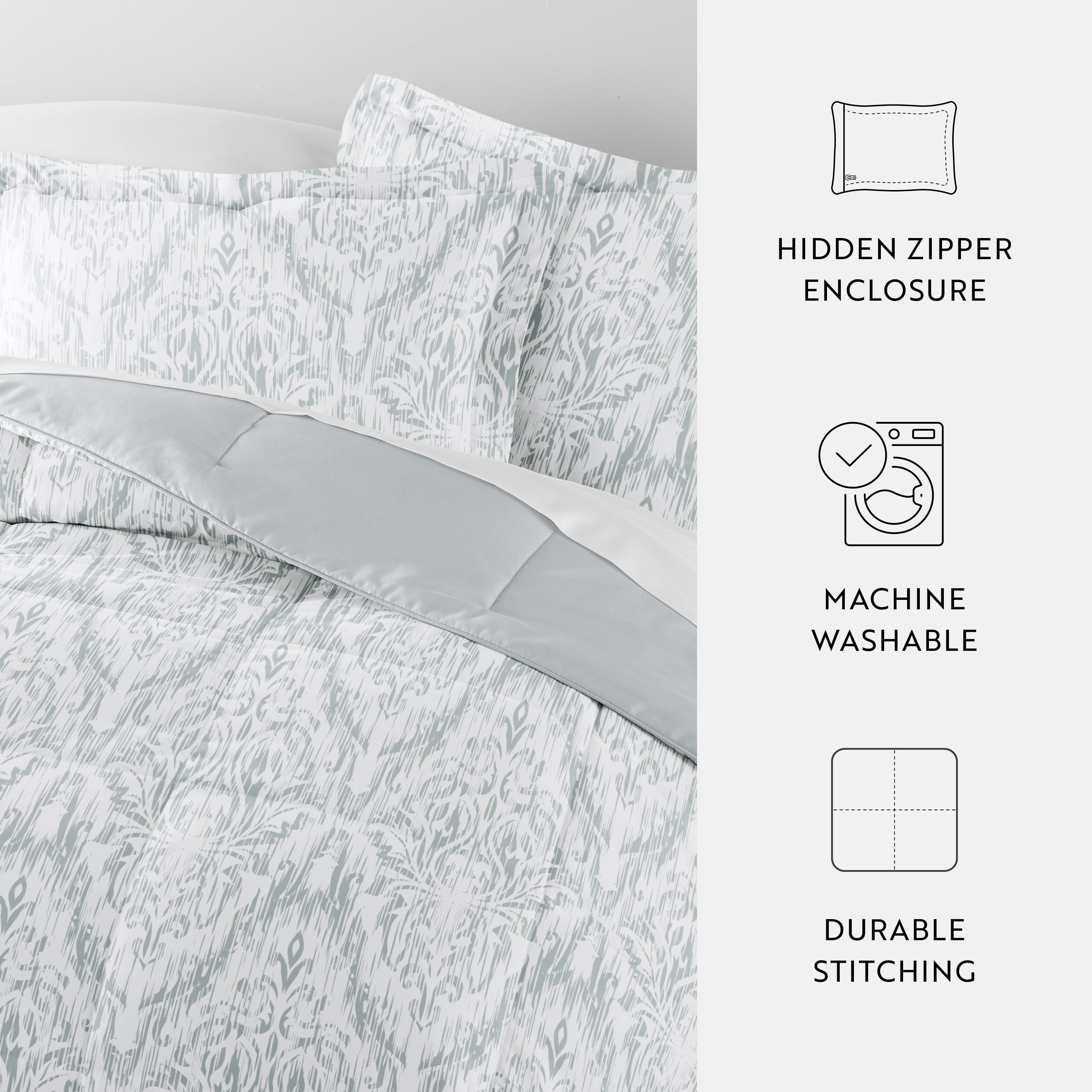All Season Ultra Soft Comforter Set Lightweight Bedding in English Countryside for King/Cal King by Comfort Canopy