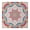 White-378, variant on Waterproof Square Tablecloth Fitted with Elastic Edge, Exotic Floral and Botanical Jungle Leaves Designs, Durable Vinyl with Backing for Indoor and Outdoor Use
