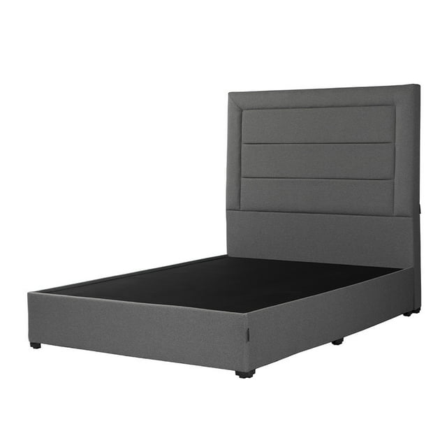 Box Base cama Queen Size + Cabecera Blend Gris