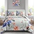 thumbnail image 1 of Juego de edredón Luxudecor Floral Queen Size 7 piezas, color verde, 1 of 7