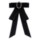 thumbnail image 2 of Corbata De Lazo Para Mujer, Pasador De Pecho, Corbata Elegante Para Decoración De Camisa De Boda, Terciopelo Negro, 2 of 8