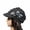 Dark gray, variant on Anself Winter Women Cable Knitted Visor Hat with Flower Accent Thick Soft Warm Beanie Hats Wool Cap,light Grey
