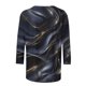 thumbnail image 5 of TaTaai Ladies Vintage Boho Loose T Shirts Random Print Round Neck 3/4 Sleeve Casual Fashion Soft Lightweight Daily Dating Vacation Work Tops Gift, 5 of 7