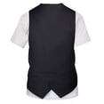 thumbnail image 2 of YUUMIN Mens Tuxedo Novelty T-Shirt Short Sleeve Suit Vest 3D Tie Printed Shirt Top Party Wedding Black S, 2 of 6