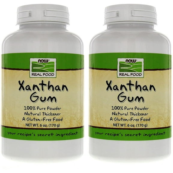 NOW Foods Xanthan Gum, 6 Ounce Bottle (Pack of 2)