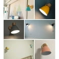 thumbnail image 2 of Tianing Applique Murale en Métal et Bois Style Simple 1 Lumière E27 Incandescente LED, 2 of 3