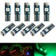 thumbnail image 3 of 2/6/10 piezas T5 bombilla LED W3W W1.2W LED Canbus luces interiores del coche tablero indicador de calentamiento cuña lámpara de instrumentos automático 12V blanco, 3 of 5