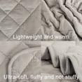 thumbnail image 2 of Ultra Soft Microfiber Toddler Comforter - Down Alternative Lightweight Crib Quilted Blanket, 39" x 47", Smoke Gray, Ntbay, 2 of 5