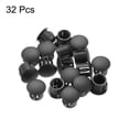 thumbnail image 3 of Uxcell 32Pcs 10mm(3/8') Black Round Hole Plugs Nylon Plastic Flush Type Hole Plug Insert End Cap for Locking Hole Tube, 3 of 6