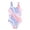 Pastel Colors, variant on Grblisyd Girls Swimsuit Cut Out One Piece Bathing Suit Gradient Tie Dye Swimwear Size 10-12