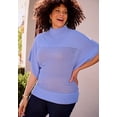 thumbnail image 2 of Catherines Women's Plus Size Cashmiracle Mockneck Pullover Ribbed Sweater, 2 of 2