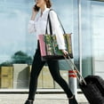 thumbnail image 5 of FORMRS Canvas Laptop Tote Bag for Women with 15.6" Computer Compartments Shoulder Handbag, Yellow Window, 5 of 7