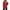 Red 1, variant on HUJlwoi Sweater for Women Solid Color V Neck Knit Ribbed Pullover Tops with Buttons Long Sleeve Trendy Loose Blouse Side Slit Shirt