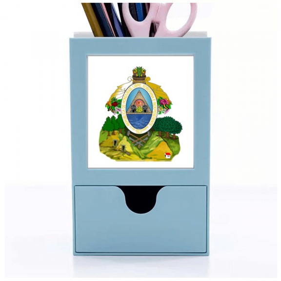 Honduras North America National Emblem Desk Supplies Organizer Pen Holder Card