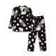 thumbnail image 1 of Fotbe Honey Bees at Night Pijama de Hombre con Estampado de Manga Larga, Conjunto de 2 Piezas, Ropa de Dormir Suave y Cómoda con Bolsillos-XX-Large, 1 of 7