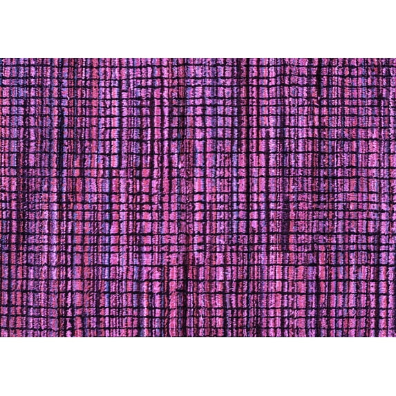 Ahgly Company Indoor Rectangle Abstract Purple Modern Area Rugs, 2' x 4'