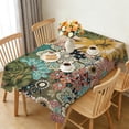 thumbnail image 6 of Rectangle Table Cloth, Waterproof Heavy Duty Vinyl Tablecloths, Wipeable Washable Table Cover Floral Rustic Seasonal Table Cover for Party Picnic Dinner Decor (Boho, 60" X 102"), 6 of 7