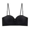 thumbnail image 2 of Meichang Strapless Bras for Women No Wire Push Up T-shirt Bras Seamless Bralettes Elegant Breathable Full Figure Bras Front Closure, 2 of 4