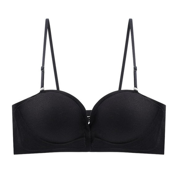 Penkiiy Women Bras Woman's Comfortable Lace Breathable Bra Underwear No Rims Black Bras