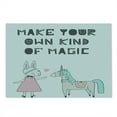 thumbnail image 2 of Cartoon Cutting Board, Bunny in a Dress Unicorn Scandinavian Style and Magic Words, Decorative Tempered Glass Cutting and Serving Board, Large Size, Multicolor, by Ambesonne, 2 of 5