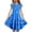 Z08-Blue, variant on MUXiin Spring Dresses for Girls Long Cute Print Flutter Ruffled A-Line Spring Dresses for Girls Casual Sundress Summer Dresses for Girl