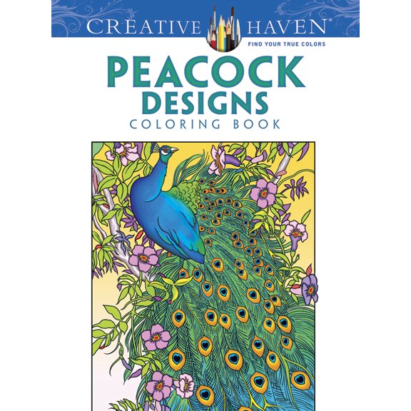 Pre-Owned Creative Haven Peacock Designs Coloring Book (Paperback) 0486779963 9780486779966