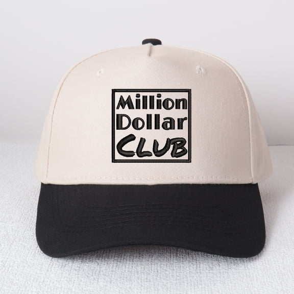million dollar club embroidery truck driver hat color matching baseball cap for men and women adjustable travel essential