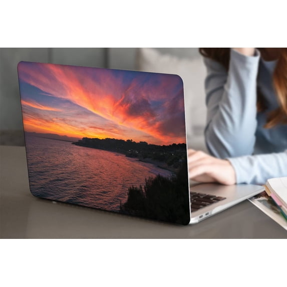 KSK KAISHEK Hard Protective Shell Case Cover for Newest MacBook Air 13 inch with Retina Display and Touch ID USB Type-C Model: A1932 A2179 A2337 m1 (Red series 0360)