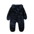 thumbnail image 3 of Hotiary Infant Spring and Autumn Double-Sided Flannel Zipper Jumpsuit for Boys and Girls Cartoon Embossed Hooded Coat 3M-12M, 3 of 6