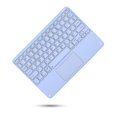 thumbnail image 2 of Funda con teclado Touchpad para Ipad Pro 112021/2020, teclado inalámbrico Bluetooth desmontable morado con panel táctil, silicona inteligente., 2 of 4