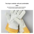 thumbnail image 4 of Full Palm Welding Gloves Cowhide Splicing Thickened Wear-Resistant Insulated, 4 of 6
