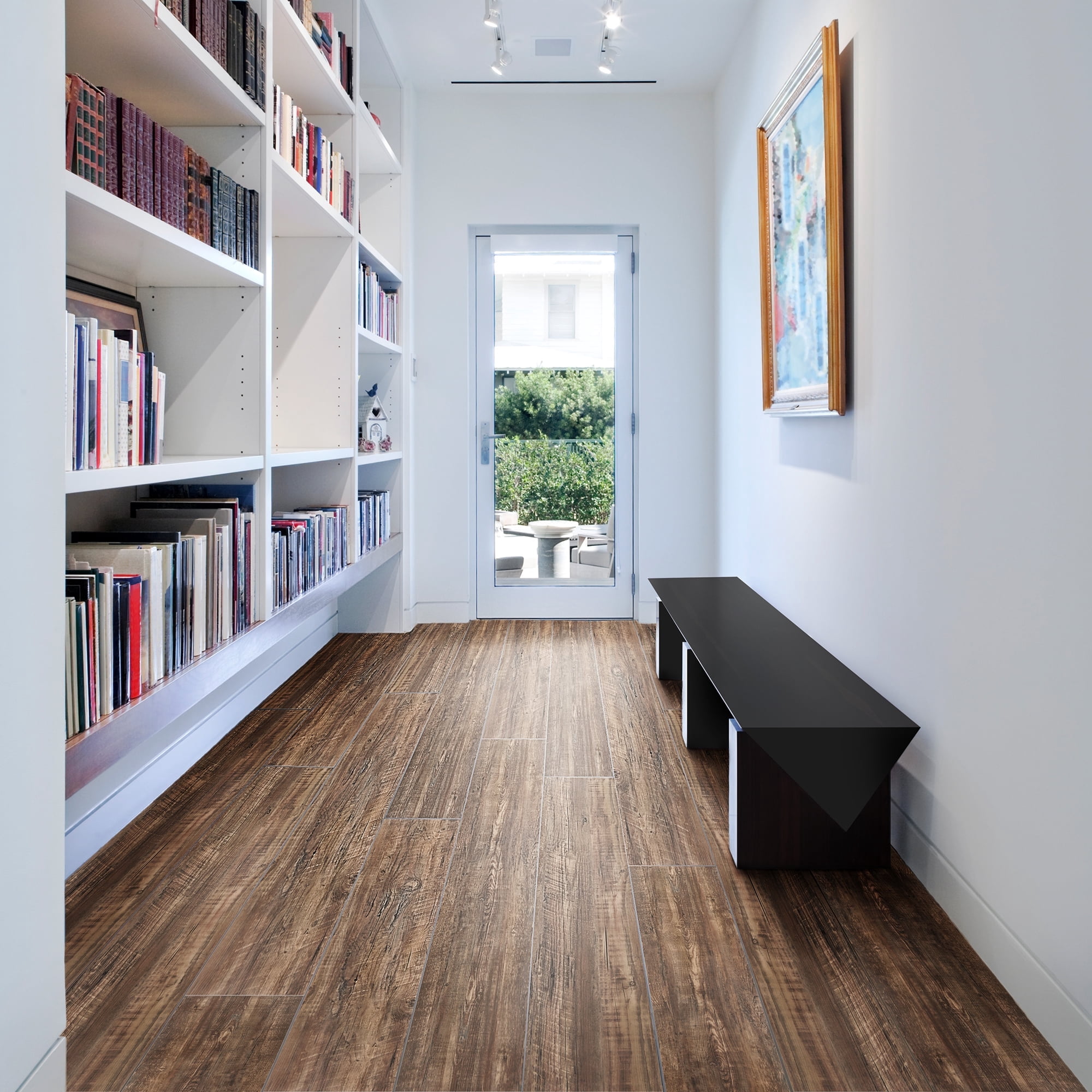 Achim Flex Flor 9"x48" 5.0mm Looselay Vinyl Floor Planks 8 Planks/24 Sq. Ft. Aged Driftwood