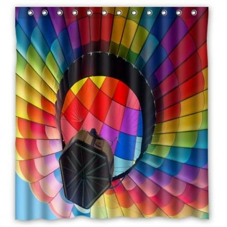 Hot Air Balloon Waterproof Bathroom Fabric Shower Curtain Hot Air Balloon Waterproof Bathroom Fabric Shower Curtain Decor 66 X