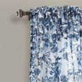 thumbnail image 2 of Paneles de Cortina de Ventana Lush Decor Transparentes Azul Marino 38X84 2 Juego 16T007293, 2 of 2