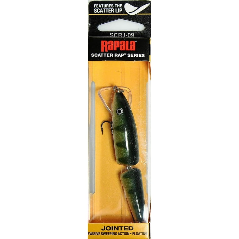 Rapala Jointed Scatter Rap 09 Fishing Lure 3.25 1/4oz Yellow Perch