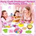 thumbnail image 3 of HXFOU DIY Unicorn Craft Kit for Girls Ages 3-12, Girls Flower Making Kit with Lighted Vase, DIY Fabric Flower Bouquet Arts and Crafts Set, Unicorn Gifts for Girls, Pink, 3 of 9