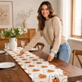 thumbnail image 4 of Miwamany Halloween Ghost Table Runner , Fabric Spooky Dining Decor, Seasonal Fall Kitchen Restaurant Tablecloth for Party Home Celebration Centerpiece, 4 of 8