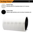 thumbnail image 2 of Filtros para purificador de aire Smilyan, paquete de 3, HEPA compatible con 411, 2 of 5
