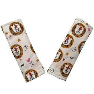 SeedFuture Baby Pushchair Seat Strap Covers With Velcro Black 2 Pack, Adjustable And Universal Pram Shoulder Seat Belt Cushion Pads For Children Kids Newborn, Stroller Accessories