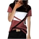 thumbnail image 1 of Moda mujer casual impresión pulóver manga corta camiseta tops blusa OAVQHLG3B Store  lin121212, 1 of 4