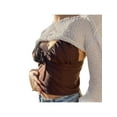 thumbnail image 2 of Franhais Women Knitted Long Sleeve Blouse with Solid Color, Navel Version Casual Summer Clothing, 2 of 5