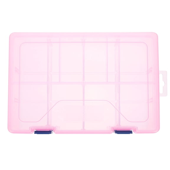 Amosfun Compact Plastic Organizer Box for Jewelry, Beads, and Small Item Storage with Multiple Compartments