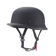thumbnail image 4 of Motorcycle Half Casco para adultos de cara abierta cómoda diseño retro de casco de ciclismo de estilo alemán para helicóptero de scooter de crucero, 4 of 8