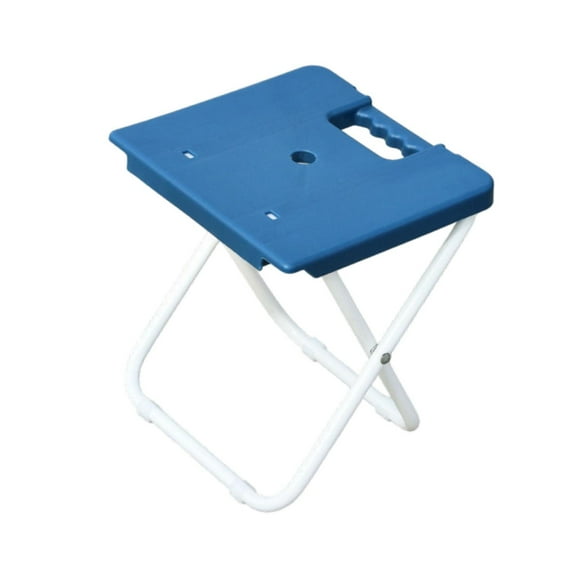 MAGIDEAL Folding Stool Outdoor Portable Seat Modern Train Seating Stool Fishing Chair for Blue