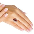 thumbnail image 2 of 925 Sterling Silver Women Jewelry Garnet Quartz Ring, 2 of 5